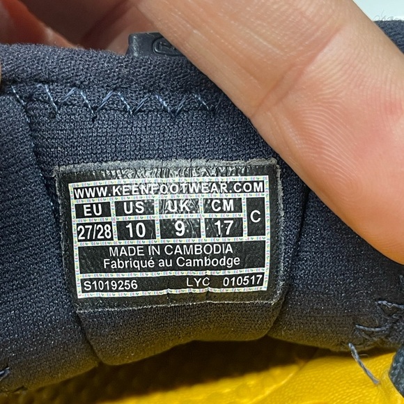 KEEN LITTLE GIRLS' UNEEK O2 1019256 SHOES, DRESS BLUES/NEUTRAL GRAY, SZ 10 - Picture 7 of 7